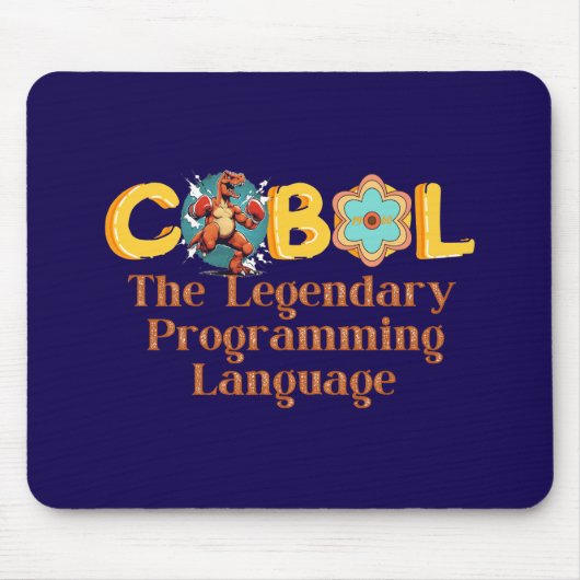 伝説のプログラミング言語Cobol マウスパッド (正面)