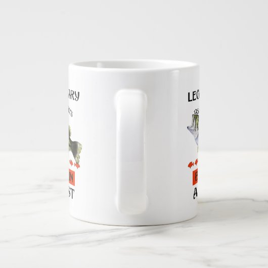 伝説のベースのマスターズ生まれは次の場所に威厳がある ジャンボコーヒーマグカップ (裏面)