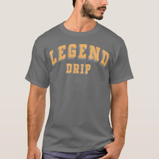 伝説のレトロビンテージタイポグラフィークラシックボールドレターf tシャツ