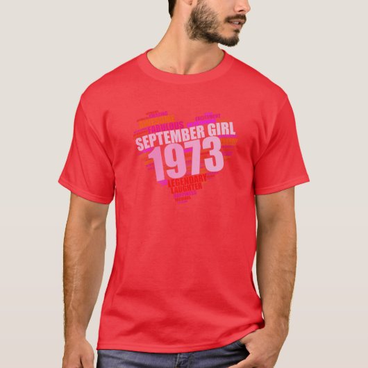伝説の九月少女1973 素晴らし年 Tシャツ (正面)