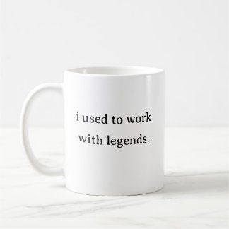伝説の人と仕事してたマグカップ コーヒーマグカップ