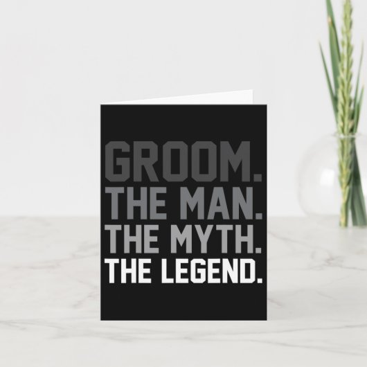 伝説の人の神話を育ておもしろい結婚る カード (正面)