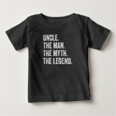 伝説の伝説の男の叔父おもしろい ベビーTシャツ (正面)