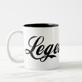 伝説の伝説 ツートーンマグカップ (左)