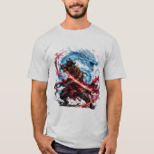 伝説の侍と青龍のマグカップ | 日本の戦争 Tシャツ (正面)
