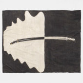 伝説の剣：反射 フリースブランケット (正面(横))