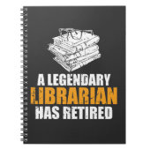 伝説の司書に退職したな退職2019年があります ノートブック (正面)