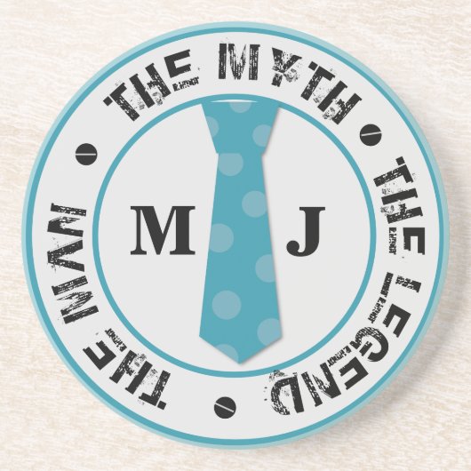 伝説の名前の男の神話パーソナライズされた名 コースター (正面)