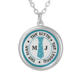 伝説の名前の男の神話パーソナライズされた名 シルバープレートネックレス