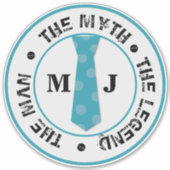 伝説の名前の男の神話パーソナライズされた名 シール (正面)