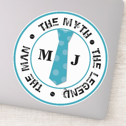 伝説の名前の男の神話パーソナライズされた名 シール (詳細)