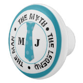 伝説の名前の男の神話パーソナライズされた名 セラミックノブ (右)