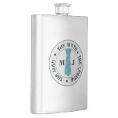 伝説の名前の男の神話パーソナライズされた名 フラスク (右)