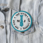 伝説の名前の男の神話パーソナライズされた名 缶バッジ (インサイチュ)