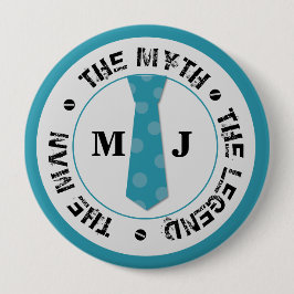 伝説の名前の男の神話パーソナライズされた名 缶バッジ