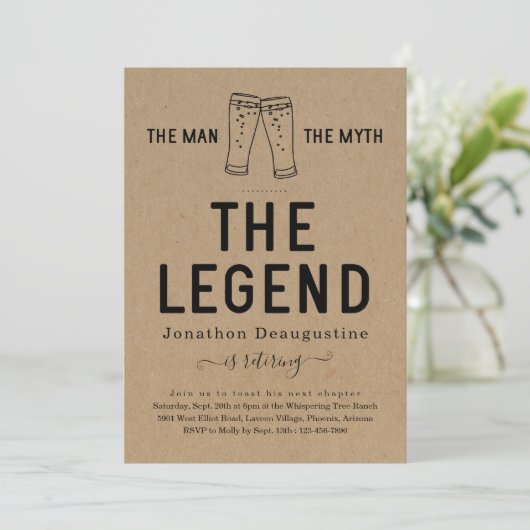 伝説の引退を神話の男おもしろい 招待状 (スタンド正面)