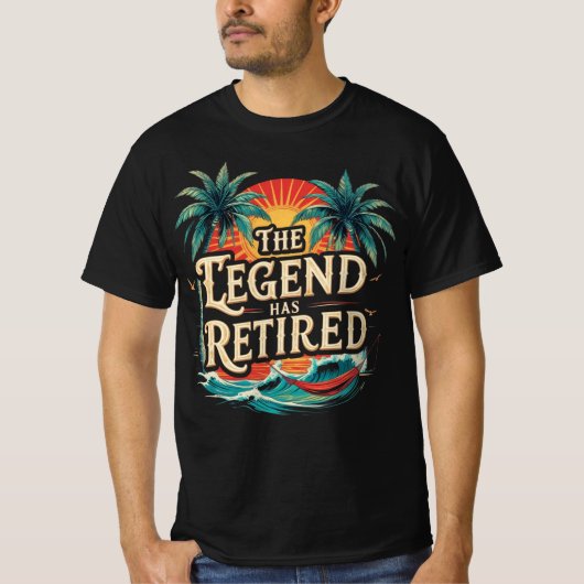 伝説の引退 グラフィック Tシャツ (正面)