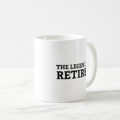 伝説の引退 コーヒーマグ コーヒーマグカップ (正面右)