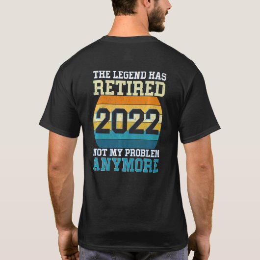 伝説の引退 2022 知ったことじゃない Tシャツ (裏面)