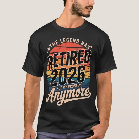伝説の引退 2026 これ以上は知らない Tシャツ (正面)