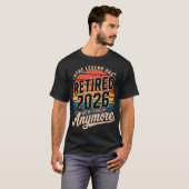 伝説の引退 2026 これ以上は知らない Tシャツ (正面フル)