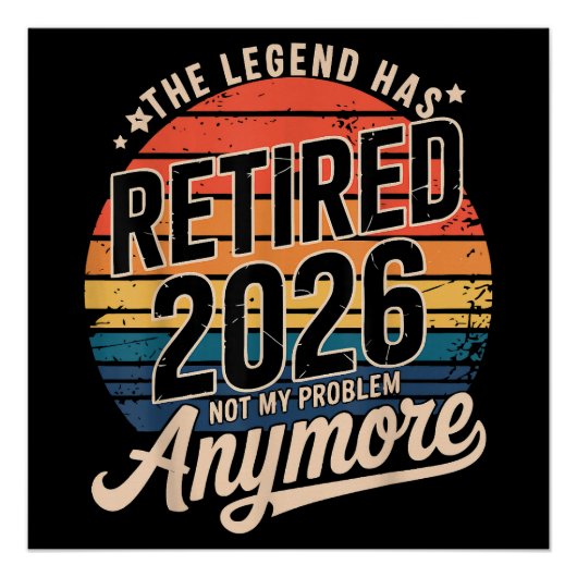 伝説の引退 2026 これ以上は私の問題ではない  ポスター (正面)