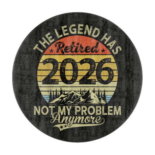 伝説の引退 2026 知ったことじゃない カッティングボード (正面)