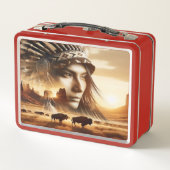 伝説の戦士の夕日 メタルランチボックス (裏面)