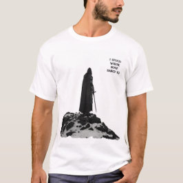 伝説の戦士Tシャツ – エピックブラック&ホワイトバック Tシャツ