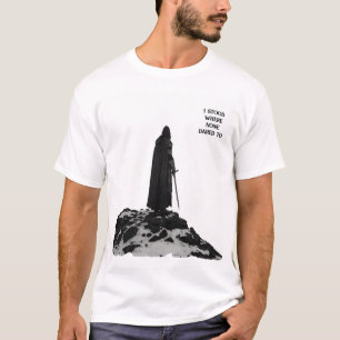 伝説の戦士Tシャツ – エピックブラック&ホワイトバック Tシャツ