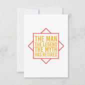 伝説の持つ男を退退職したける サンキューカード (正面)