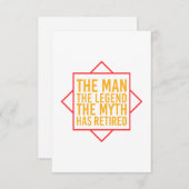 伝説の持つ男を退退職したける サンキューカード (正面/裏面)