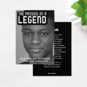 伝説の文字の詩モダンのカードの葬儀 (デスク)