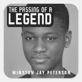 伝説の文字モノのモダン葬儀 スクエアシール