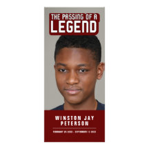 伝説の暗赤色のモダン記念碑の通過