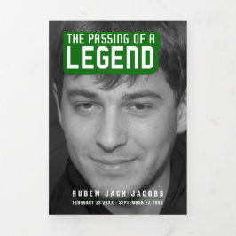 伝説の渡し葬儀サービスグリーン12写真 三つ折りプログラム