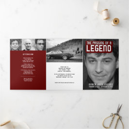 伝説の渡し葬儀サービス赤12写真 三つ折りプログラム