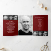 伝説の渡し葬儀サービス赤12写真 三つ折りプログラム (内部)