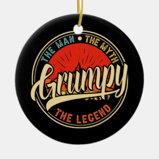 伝説の父の日に男の神話を不機嫌にする セラミックオーナメント