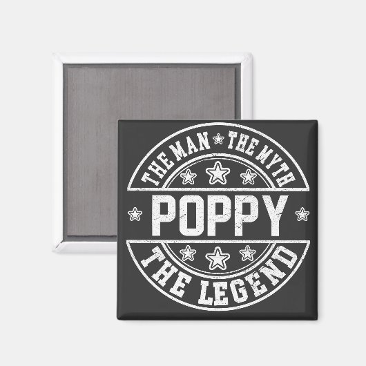 伝説の父の日に男をポピー マグネット (正面/裏面)