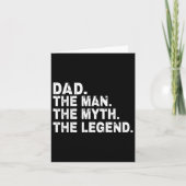 伝説の父の日の贈り物の神話の男 カード (正面)