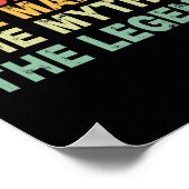 伝説の父の日の贈り物の神話の男 ポスター (角)