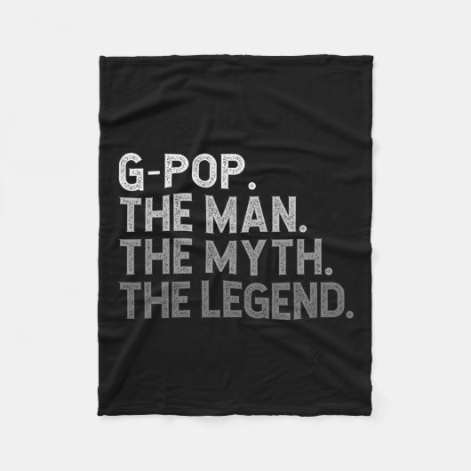伝説の父の日のGpo神話の男おもしろい フリースブランケット (正面)