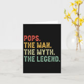 伝説の父の日ギフトグランド伝説の男 カード (黄色い花)