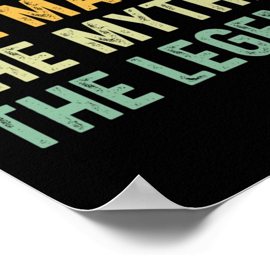 伝説の父の日ギフト1 ポスター (角)