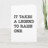 伝説の父を育てる、それが父の日 カード (正面)