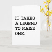 伝説の父を育てる、それが父の日 カード (黄色い花)