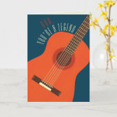 伝説の父 ギター 父の日 カード (黄色い花)
