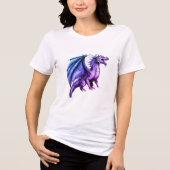 「伝説の生き物:複雑な白黒デザイン」 トライブレンドTシャツ (正面)
