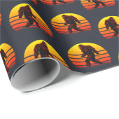 伝説の生き物Bigfoot夕日と。 ラッピングペーパー (ロールコーナー)